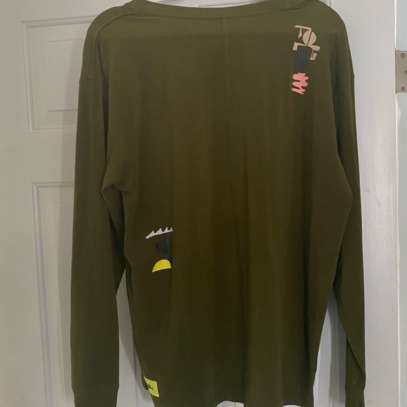 Graphic Olive Green Lululemon Long Sleeve Top - Picture 3 of 5